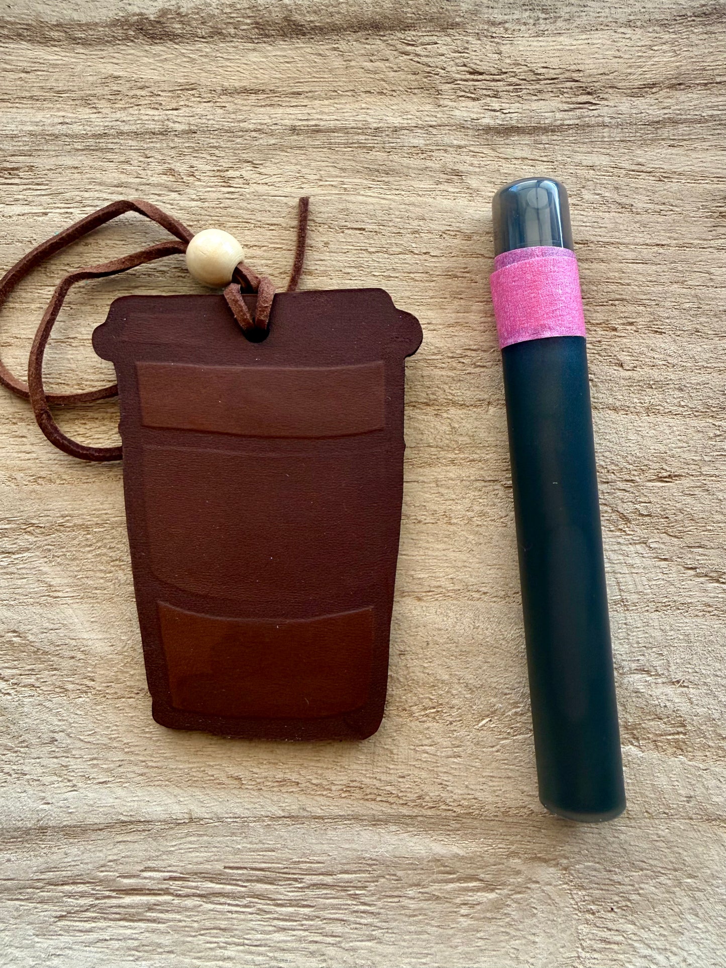 Coffee Cup Leather Freshie Set