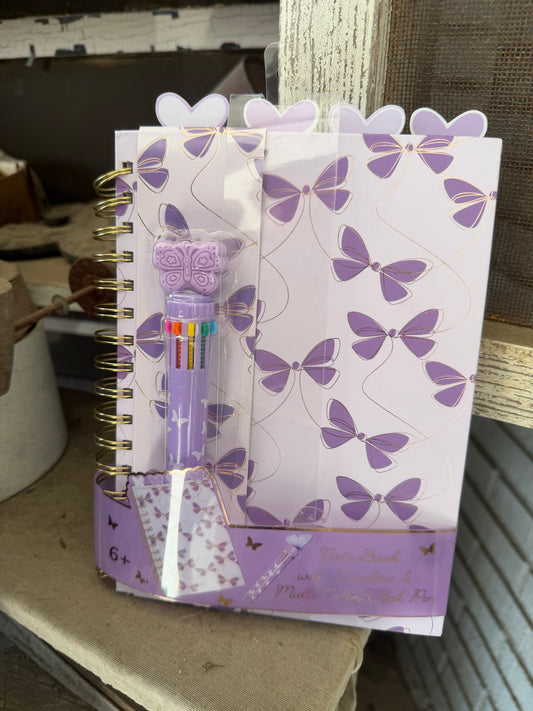 Notebook with Dividers and Click Pen