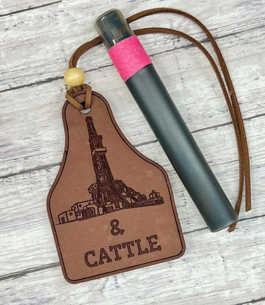 Oil & Cattle Leather Freshie Set