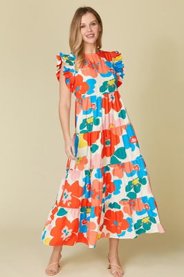 Eva Floral Maxi Dress