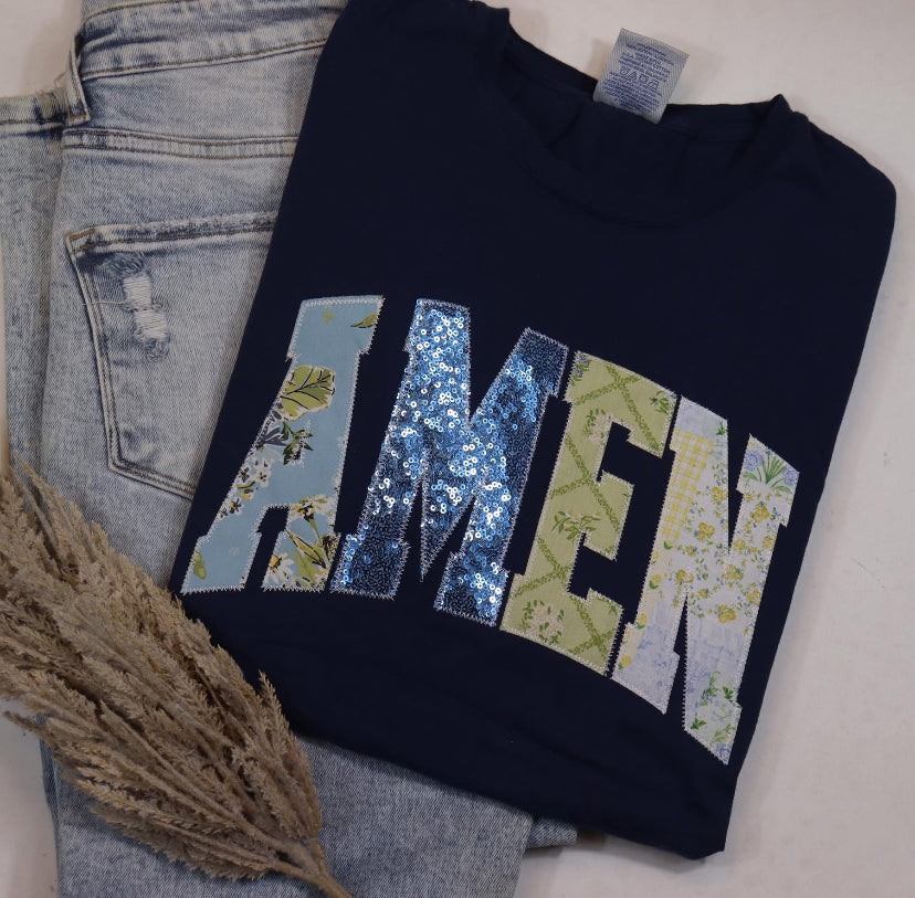 Amen Patchwork Tee
