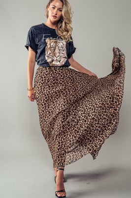 Leopard Maxi Skirt