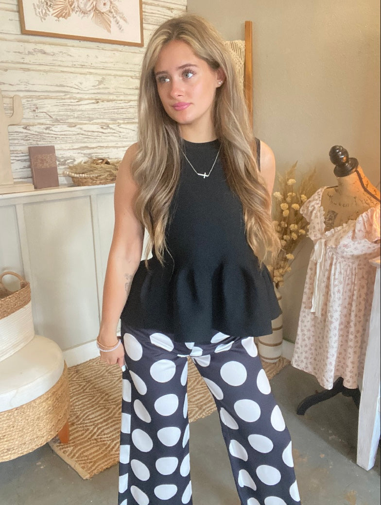 Tara Peplum Top