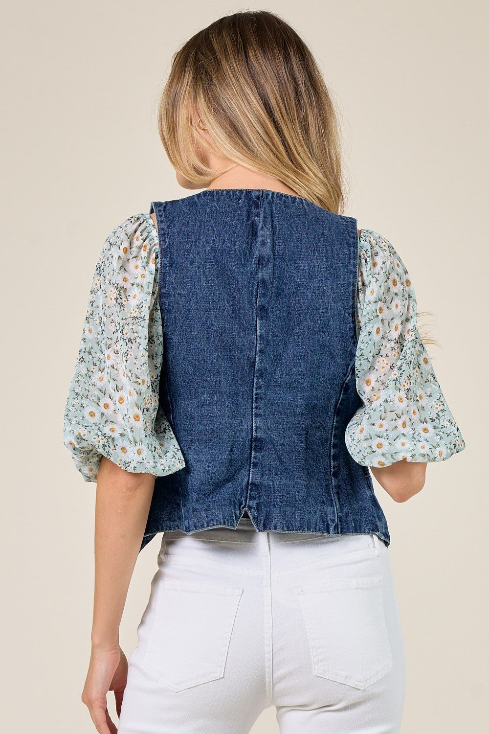 Dark Wash Denim Vest