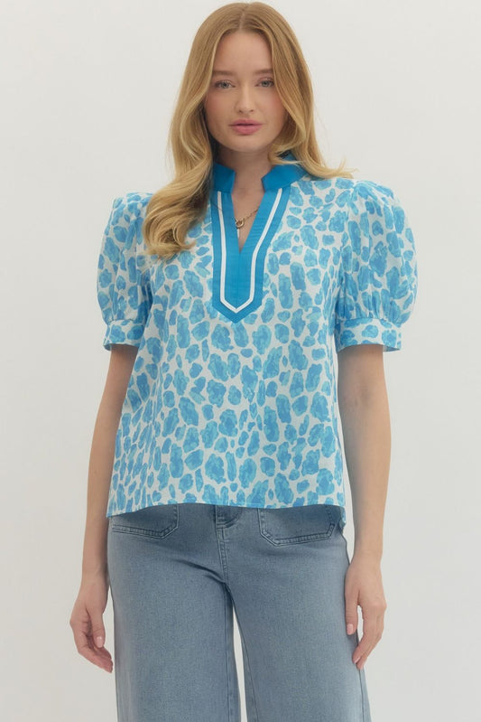 Missy Leopard Top