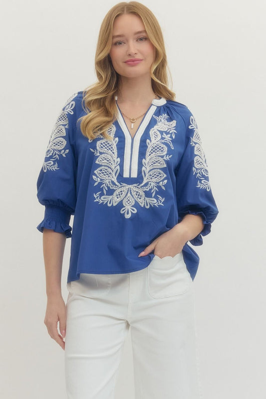 Kaylee Embroidered Blouse