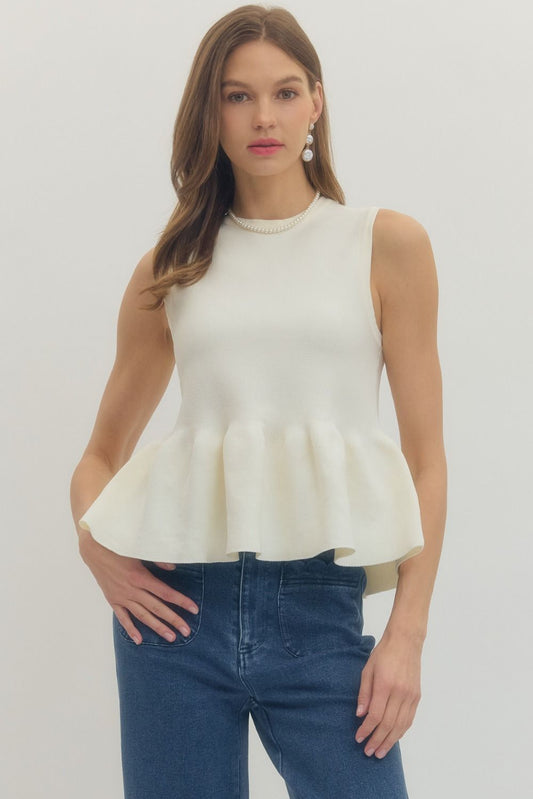 Tara Peplum Top