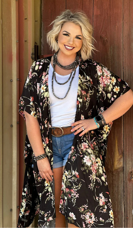 Ceci Floral Kimono