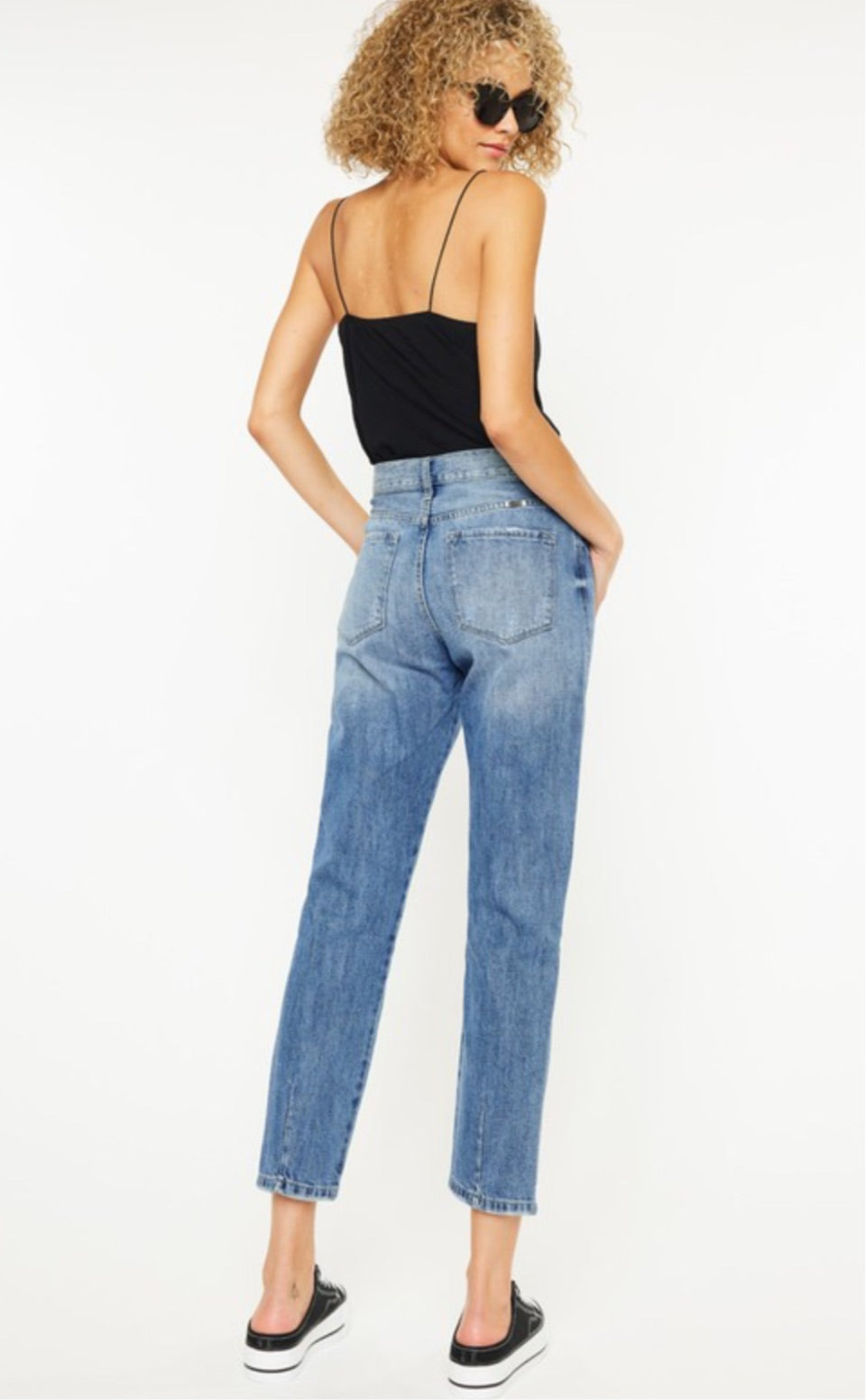 Cassidy High Rise Mom Jean