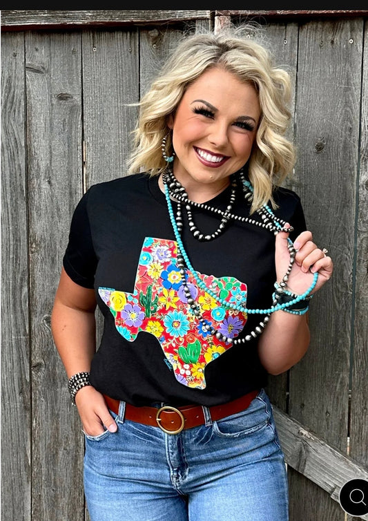 Texas Floral Tee