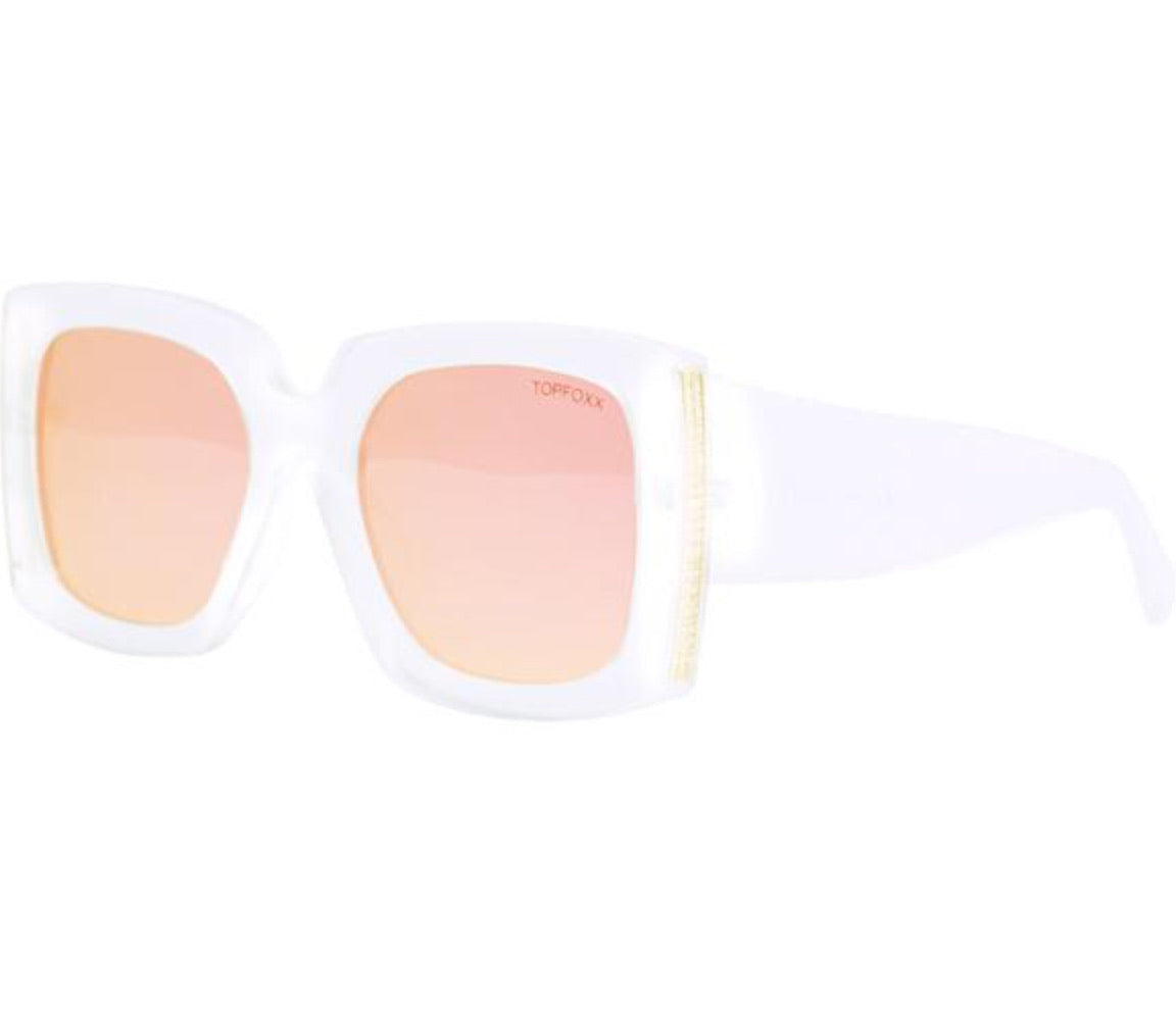 Bardot Sunglasses- Clear Rose