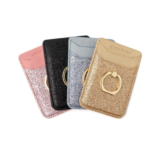 Glitter Bomb Ring Cling Cardholder