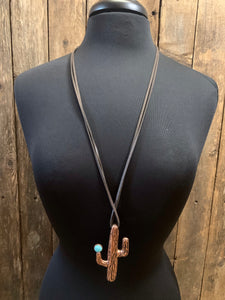 Western Cactus Necklace