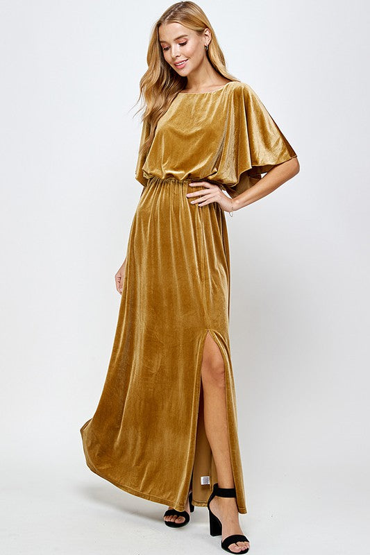 Story To Tell Dress- Gold