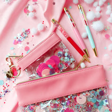 Load image into Gallery viewer, Think Pink Confetti Keychain Wallet
