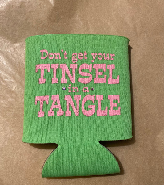 Tinsel in a Tangle Koozie