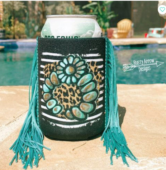 Regular Striped and Concho Koozie