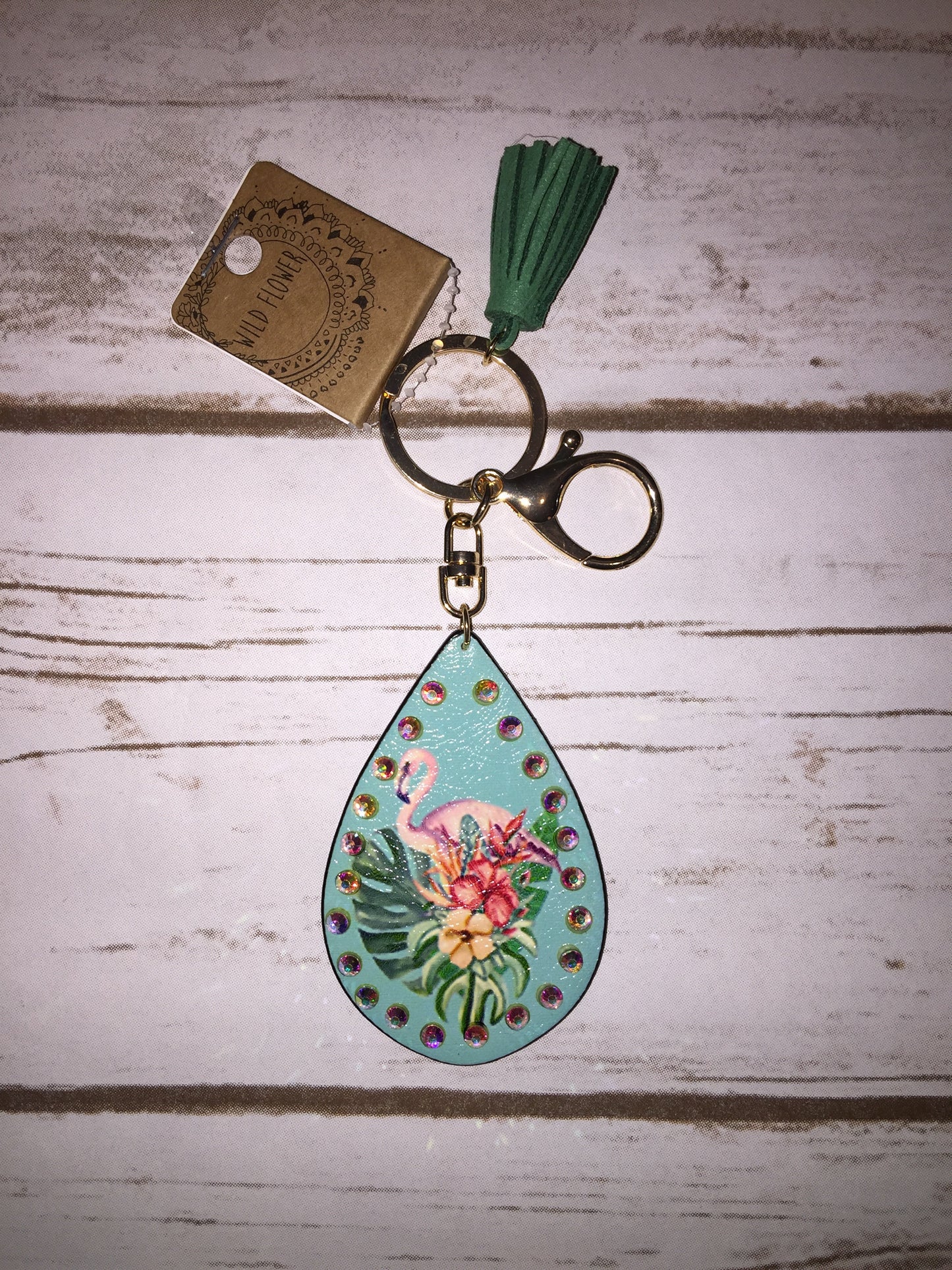 Flamingo Jewel Keychain