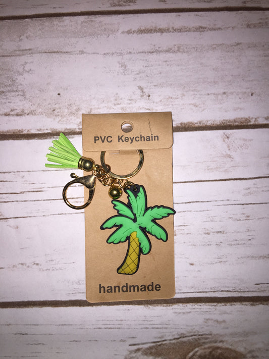 Palm tree keychain