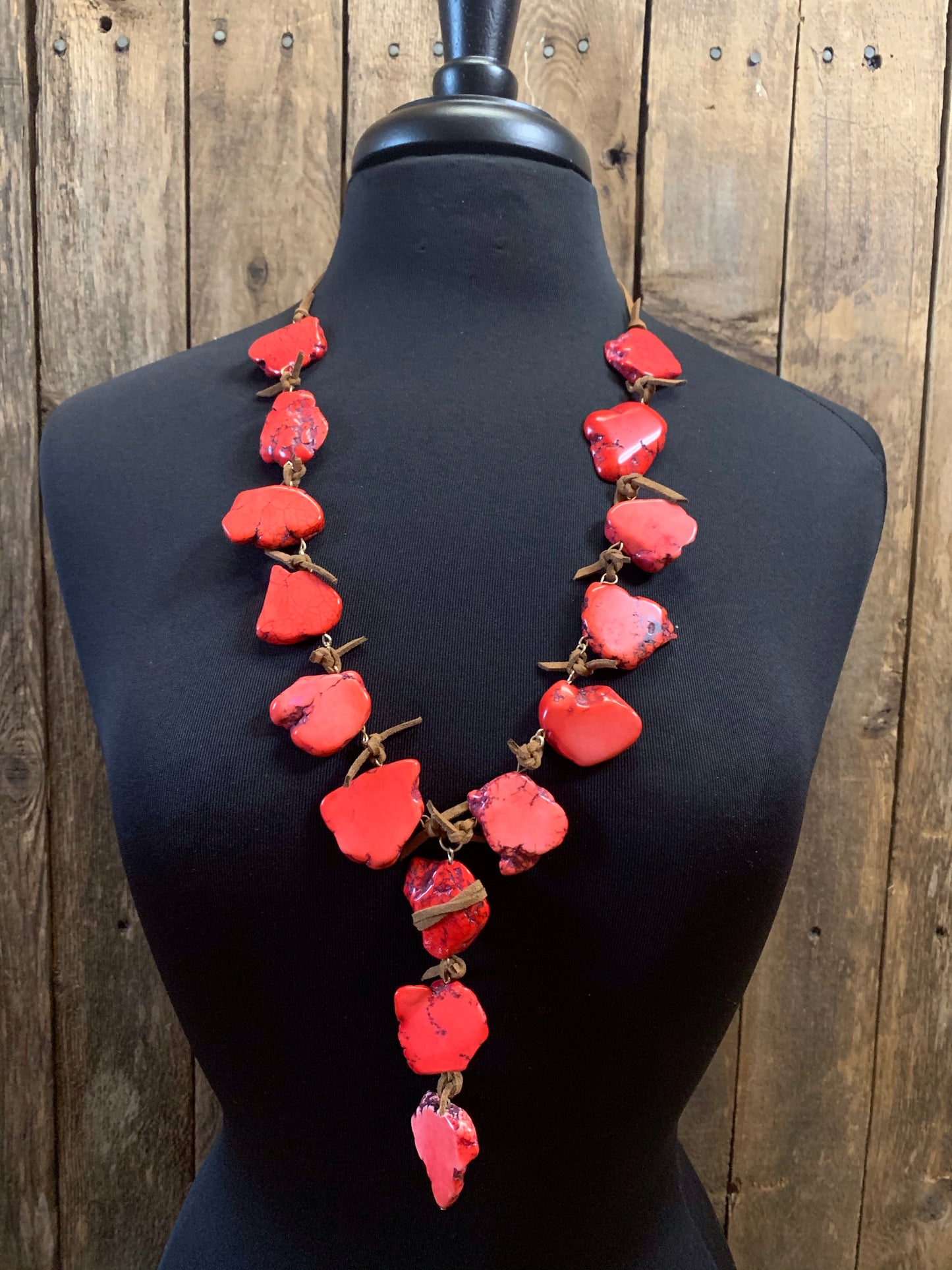 Red Stone Western Necklace