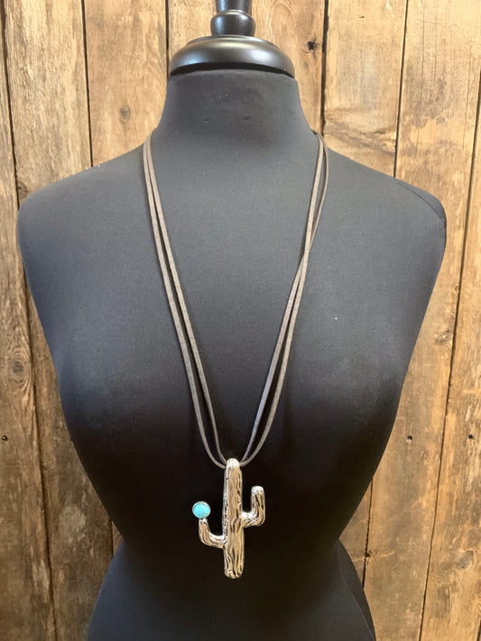 Western Cactus Necklace