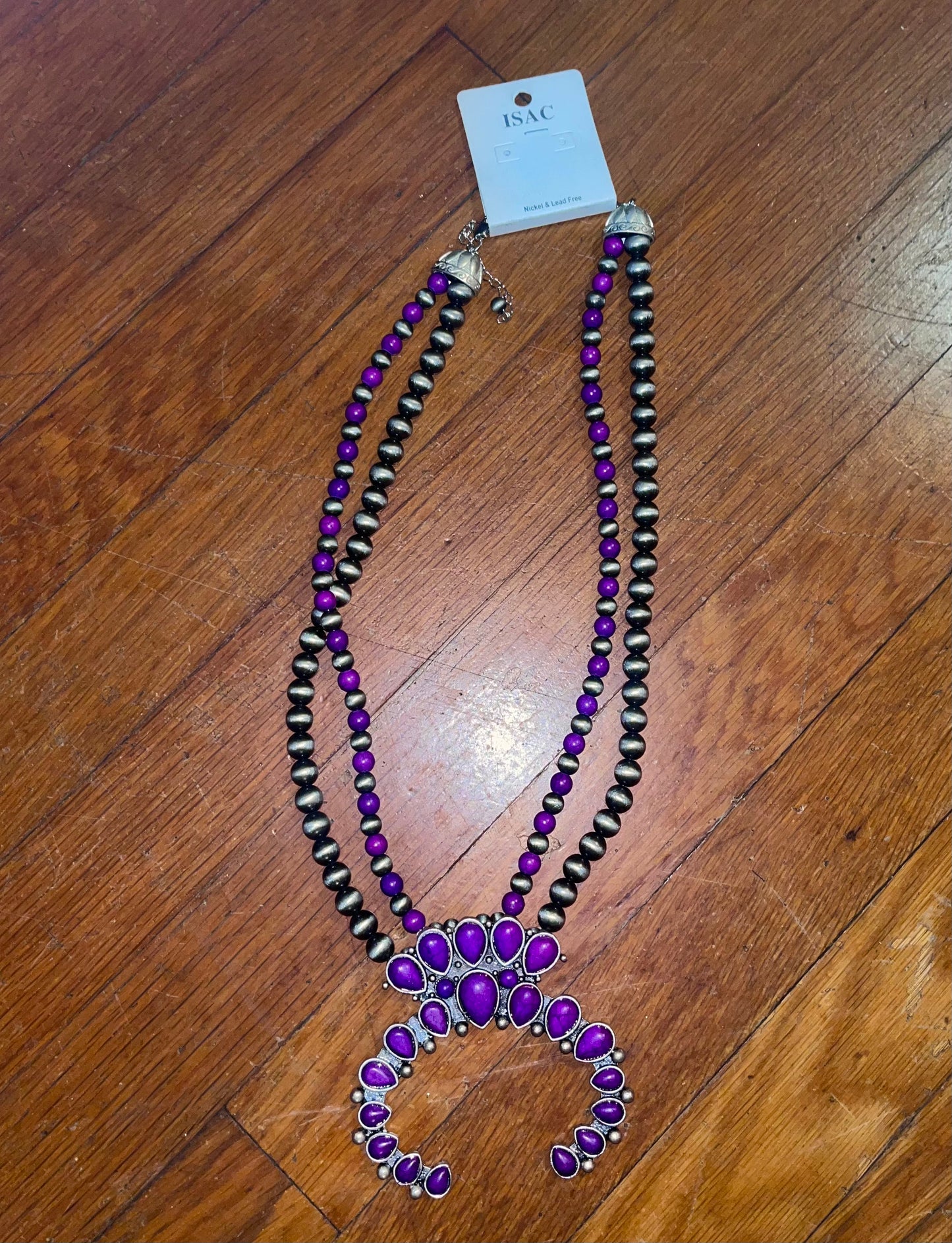 Purple Squash Necklace